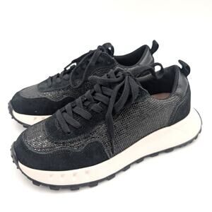 Blondo Lyandra Waterproof Women's Sneaker Shoes Lace-Up Black Size US6M EU37